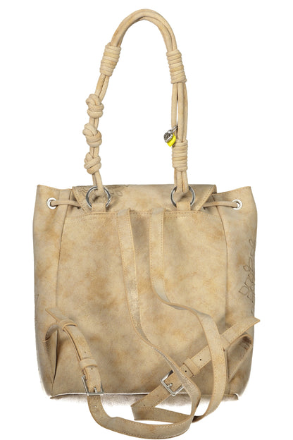 DESIGUAL WOMEN'S BEIGE BACKPACK