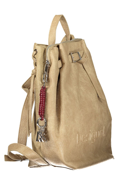 DESIGUAL WOMEN'S BEIGE BACKPACK