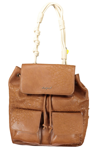 DESIGUAL WOMEN'S BROWN BACKPACK