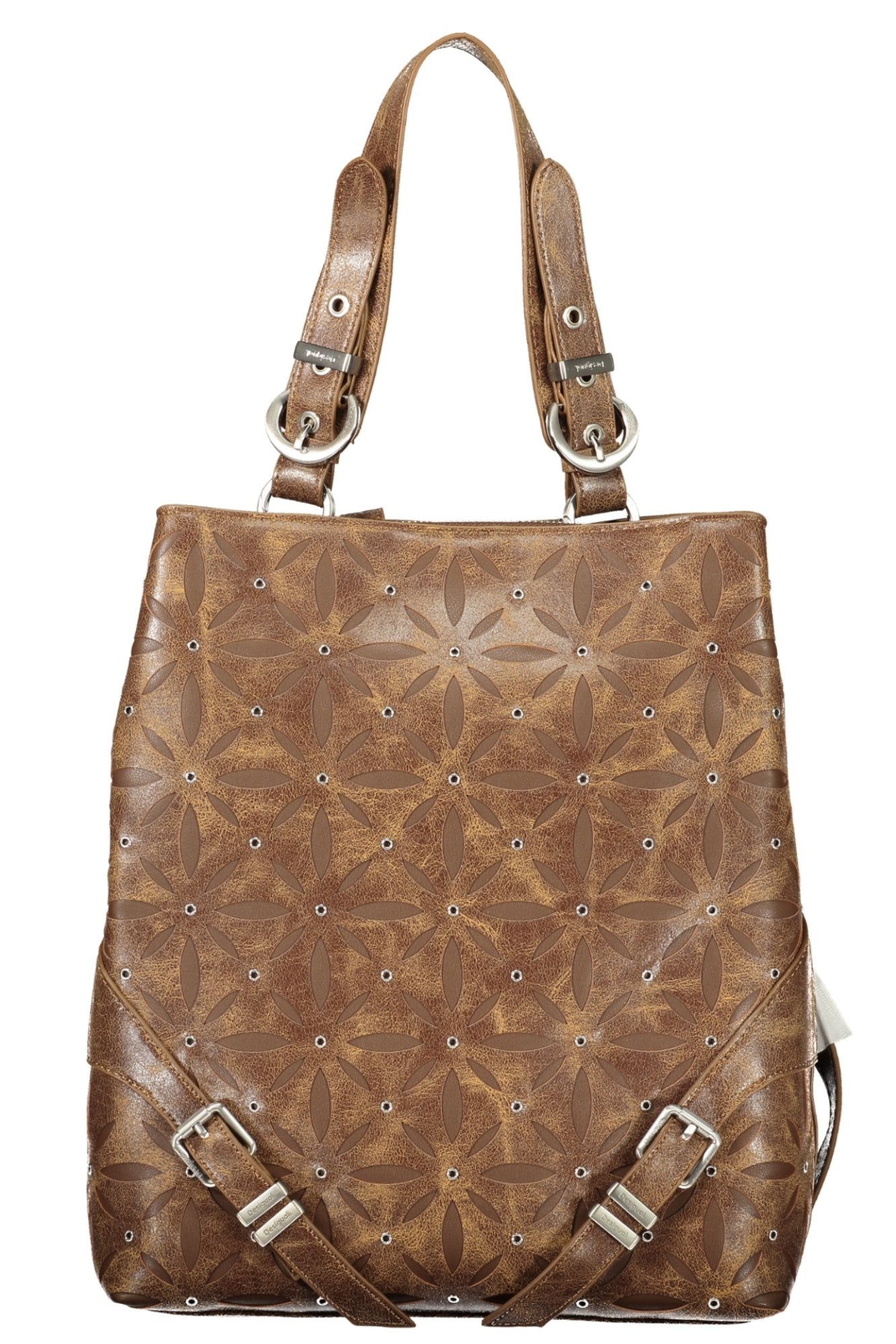 DESIGUAL WOMEN'S BROWN BACKPACK