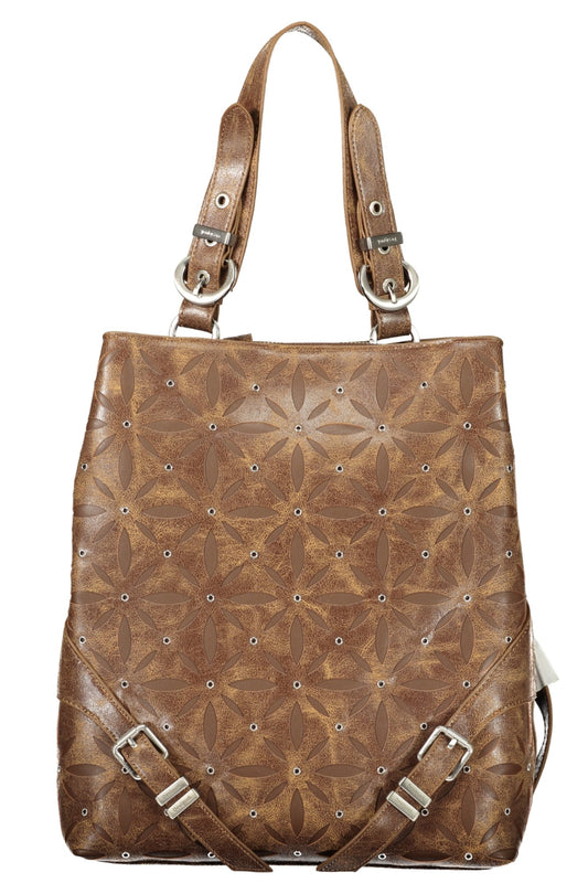 DESIGUAL WOMEN'S BROWN BACKPACK