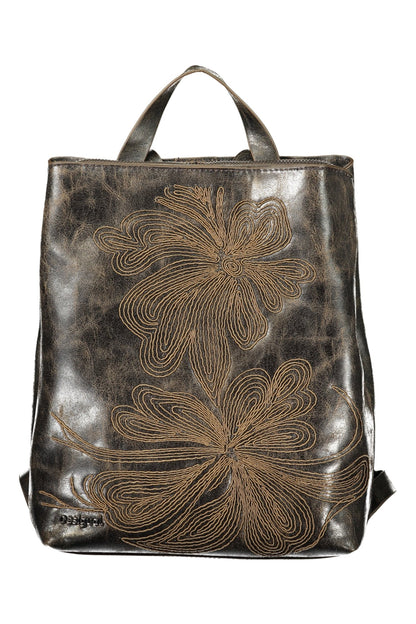 DESIGUAL WOMEN'S BROWN BACKPACK