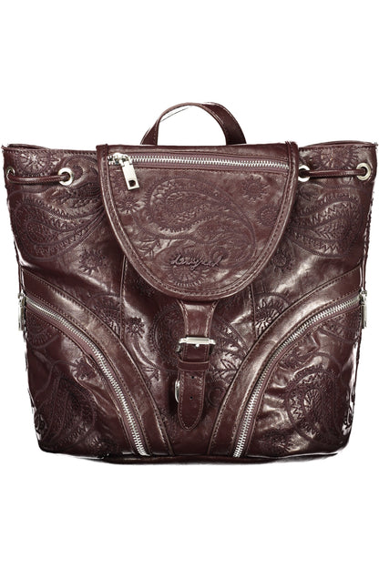 DESIGUAL WOMEN'S BROWN BACKPACK