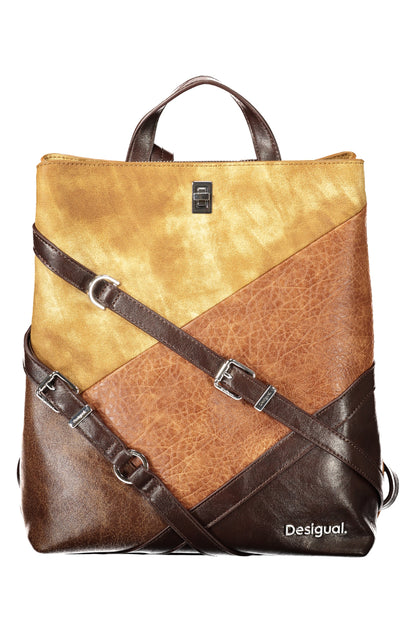 DESIGUAL WOMEN'S BROWN BACKPACK