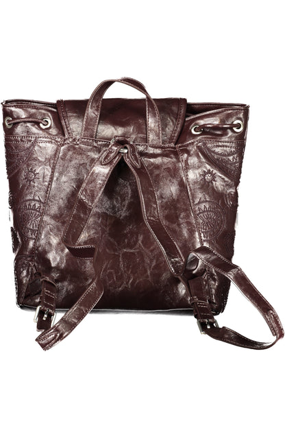 DESIGUAL WOMEN'S BROWN BACKPACK