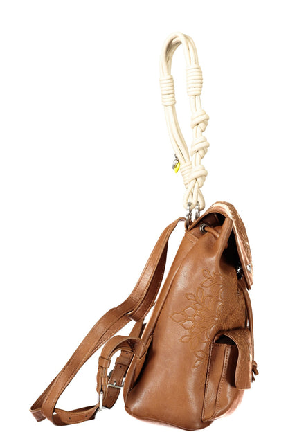 DESIGUAL WOMEN'S BROWN BACKPACK