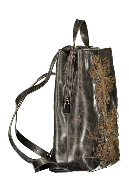 DESIGUAL WOMEN'S BROWN BACKPACK