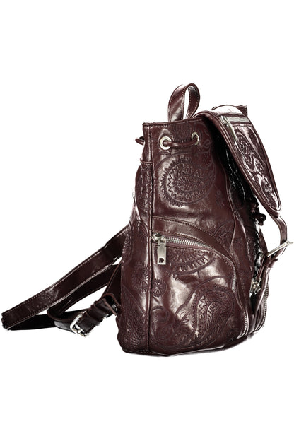 DESIGUAL WOMEN'S BROWN BACKPACK