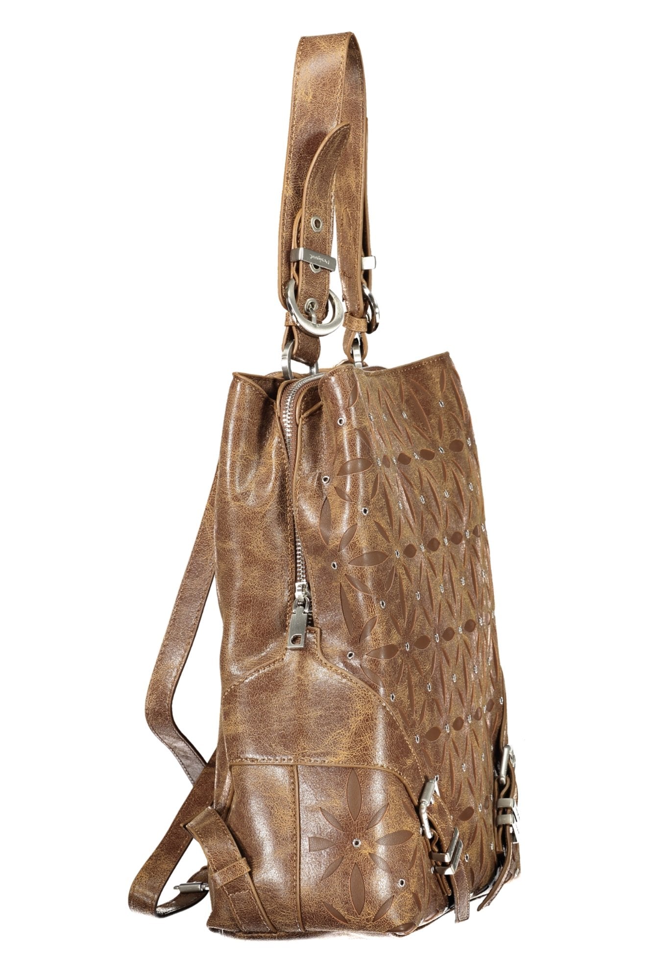 DESIGUAL WOMEN'S BROWN BACKPACK