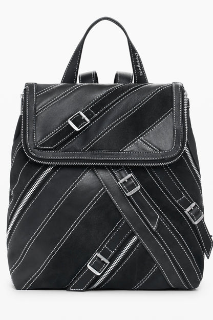 DESIGUAL WOMEN'S BLACK BACKPACK