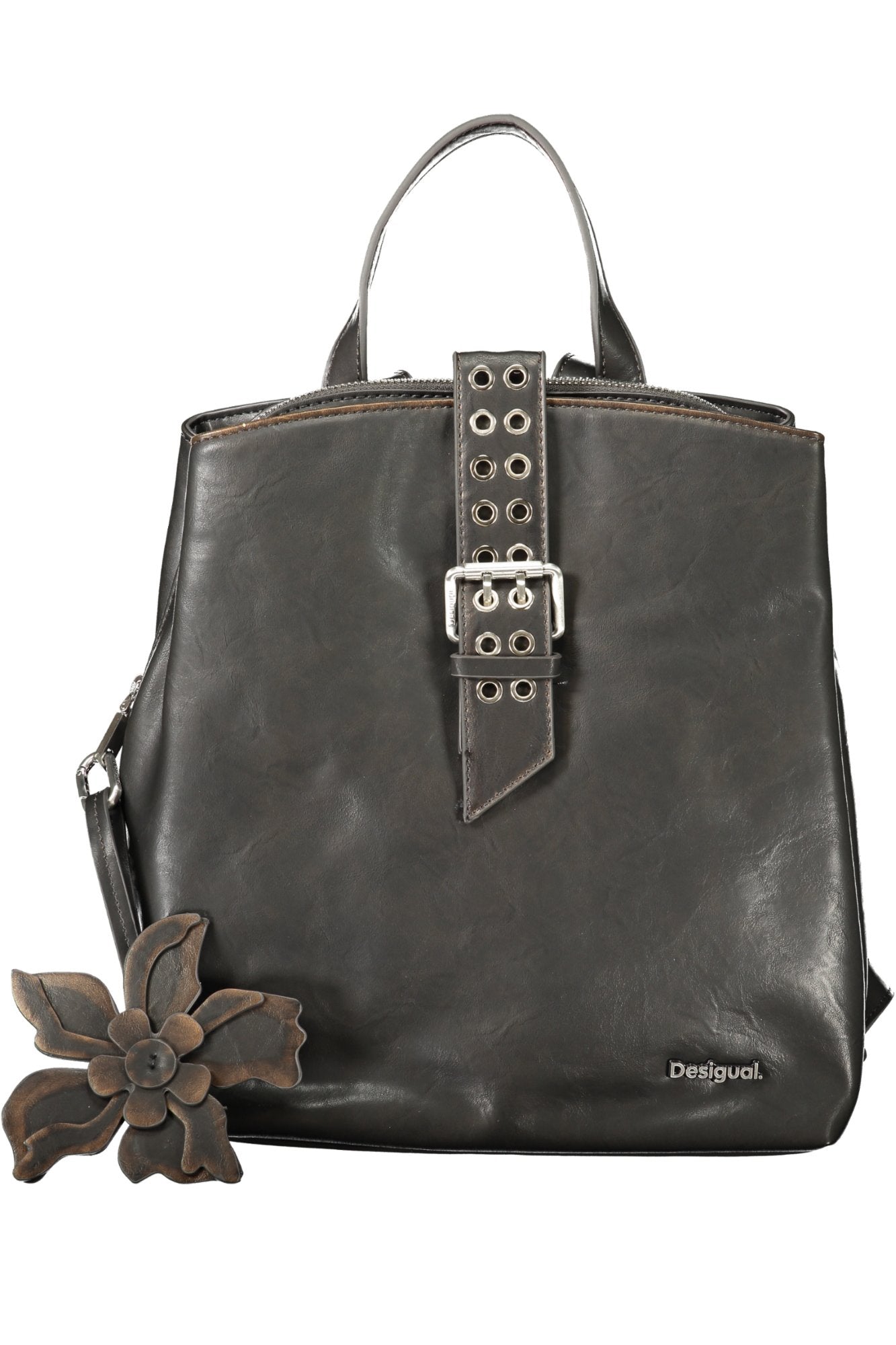 DESIGUAL WOMEN'S BLACK BACKPACK