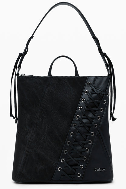 DESIGUAL WOMEN'S BLACK BACKPACK