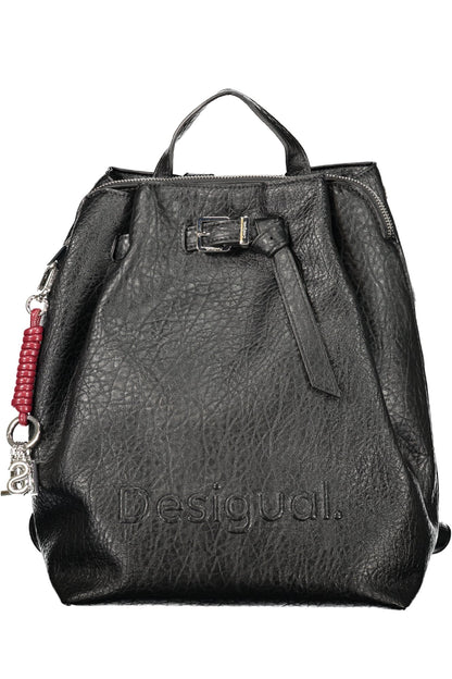 DESIGUAL WOMEN'S BLACK BACKPACK