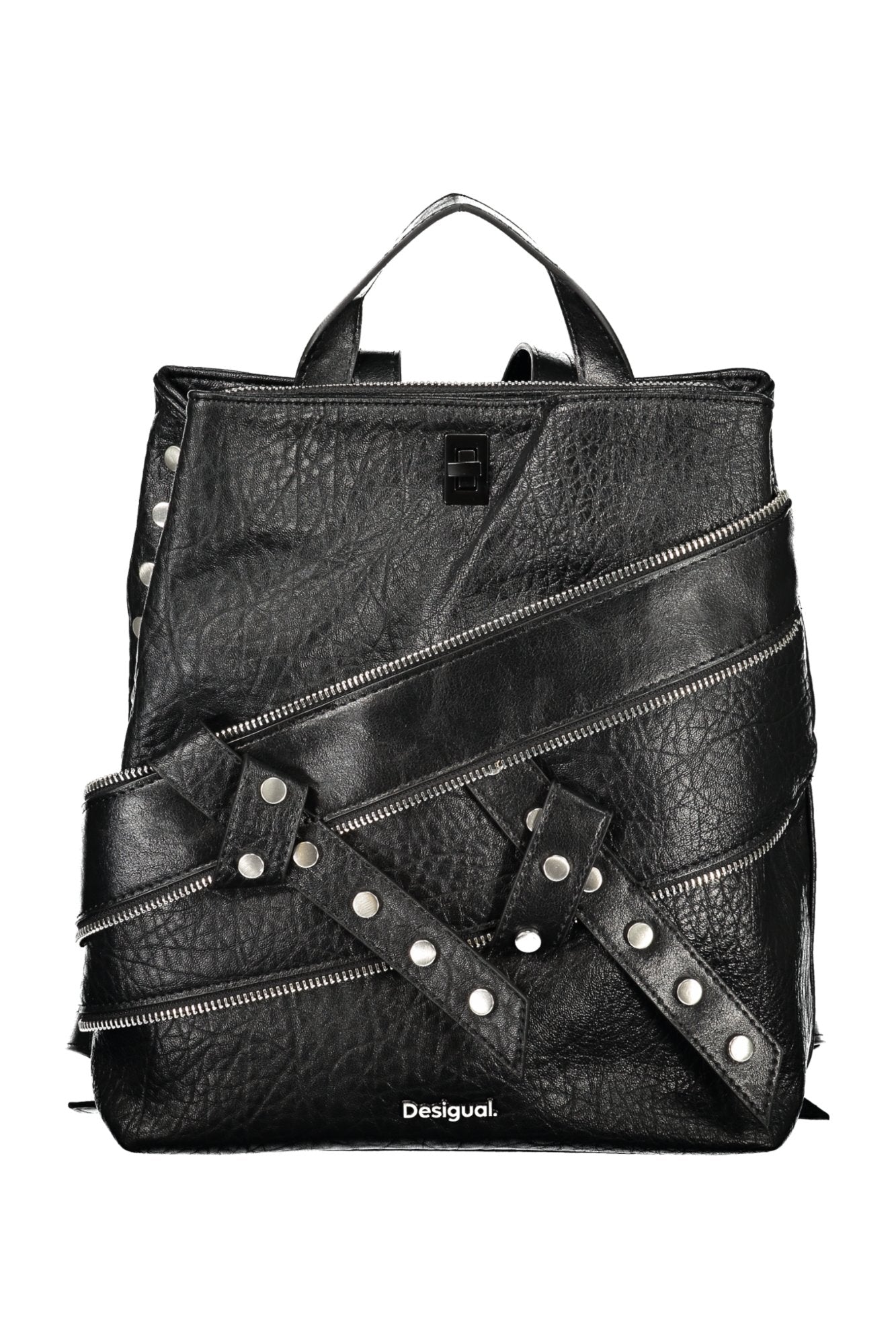 DESIGUAL WOMEN'S BLACK BACKPACK
