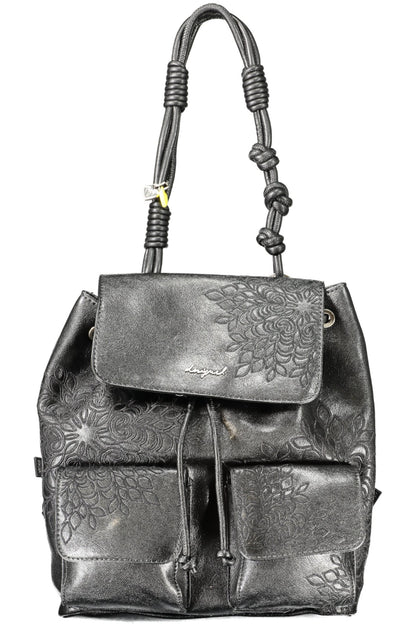 DESIGUAL WOMEN'S BLACK BACKPACK