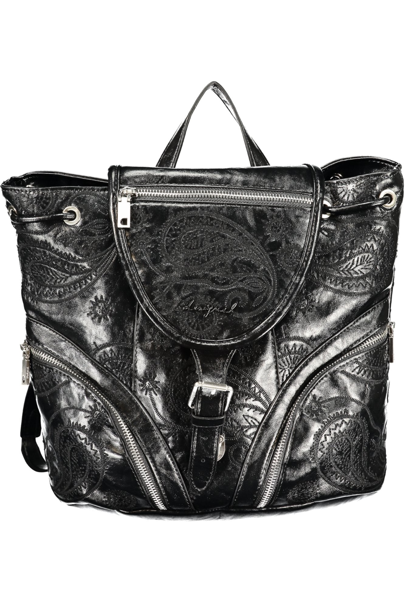 DESIGUAL WOMEN'S BLACK BACKPACK