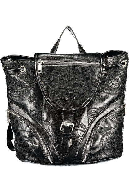 DESIGUAL WOMEN'S BLACK BACKPACK