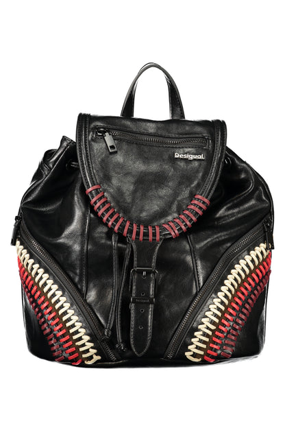 DESIGUAL WOMEN'S BLACK BACKPACK