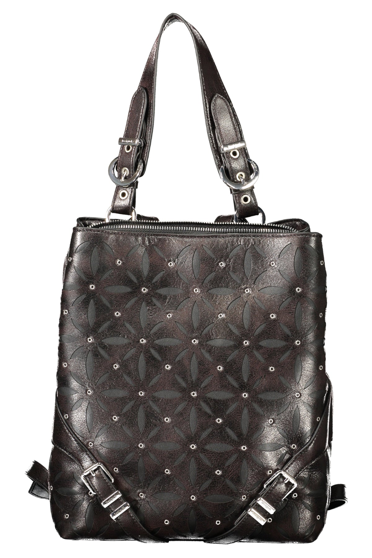 DESIGUAL WOMEN'S BLACK BACKPACK