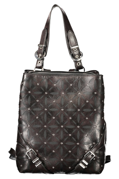 DESIGUAL WOMEN'S BLACK BACKPACK