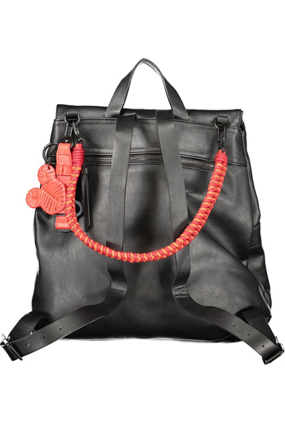 DESIGUAL WOMEN'S BLACK BACKPACK