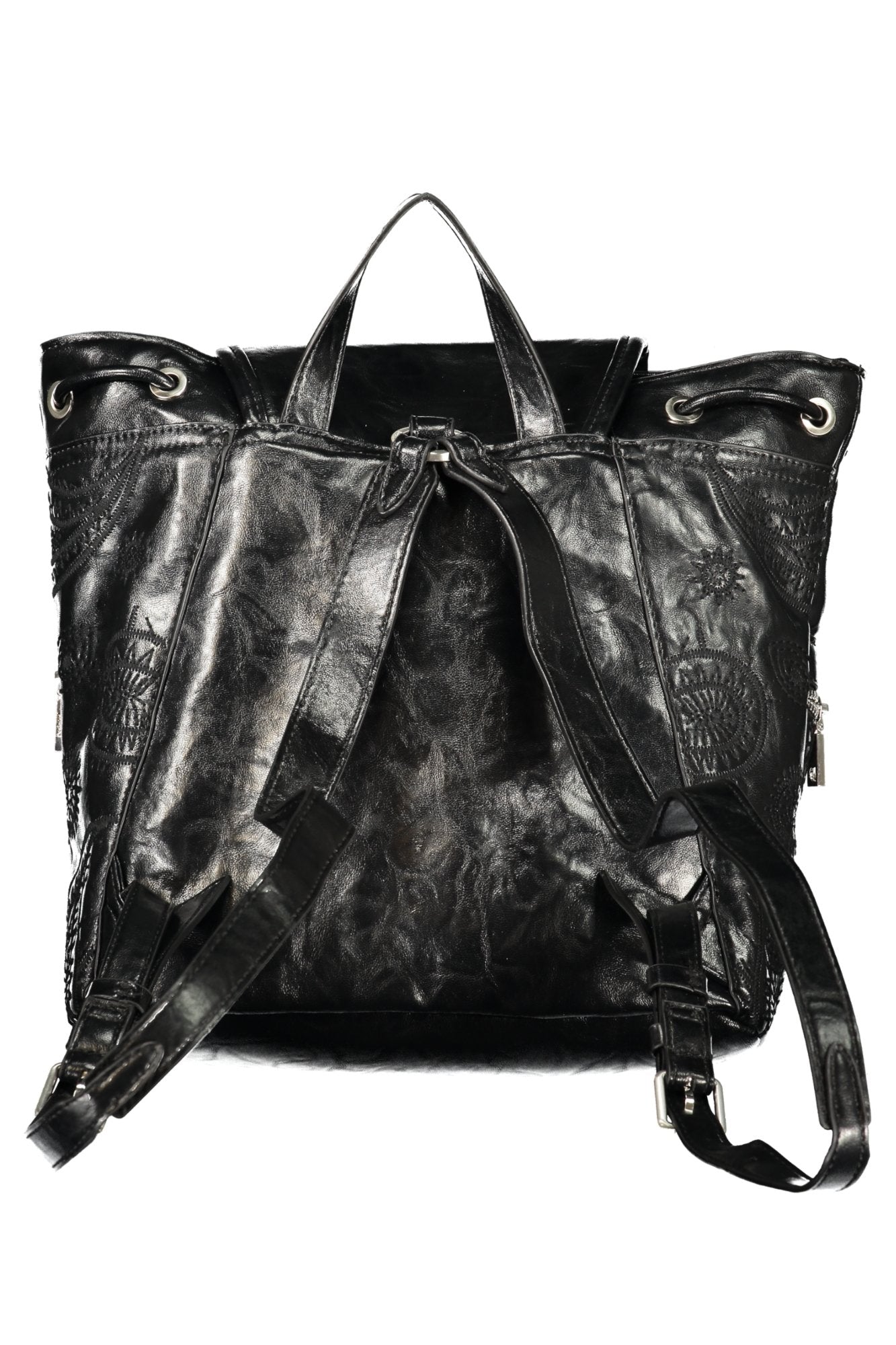 DESIGUAL WOMEN'S BLACK BACKPACK