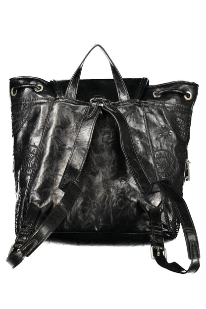 DESIGUAL WOMEN'S BLACK BACKPACK