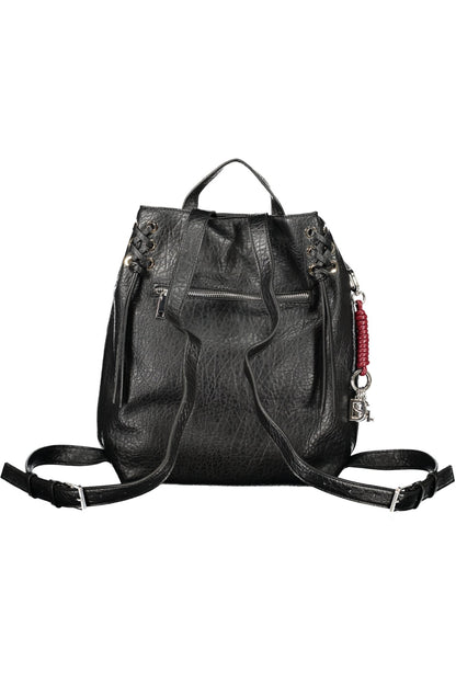 DESIGUAL WOMEN'S BLACK BACKPACK