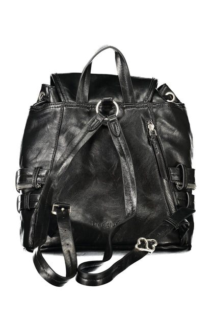 DESIGUAL WOMEN'S BLACK BACKPACK