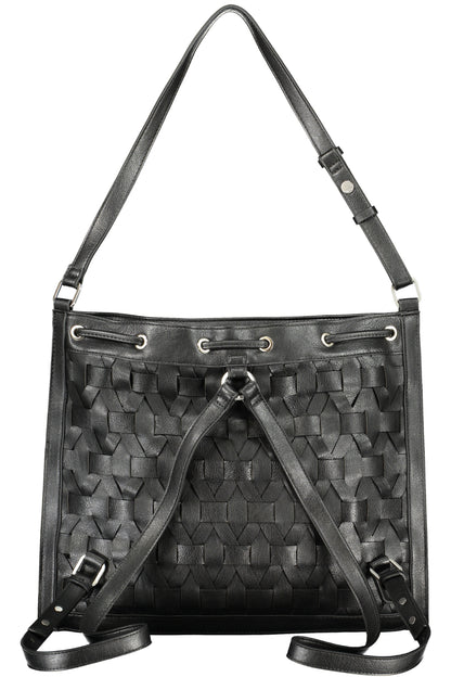DESIGUAL WOMEN'S BLACK BACKPACK
