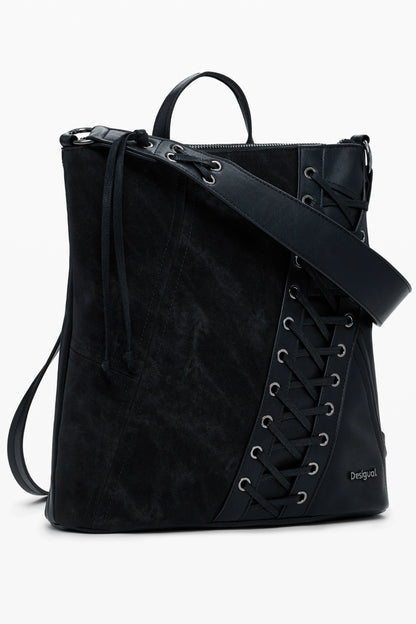 DESIGUAL WOMEN'S BLACK BACKPACK