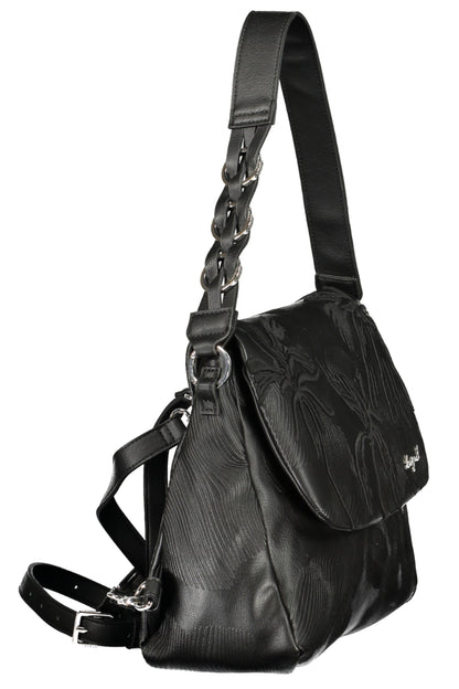 DESIGUAL WOMEN'S BLACK BACKPACK