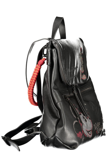 DESIGUAL WOMEN'S BLACK BACKPACK