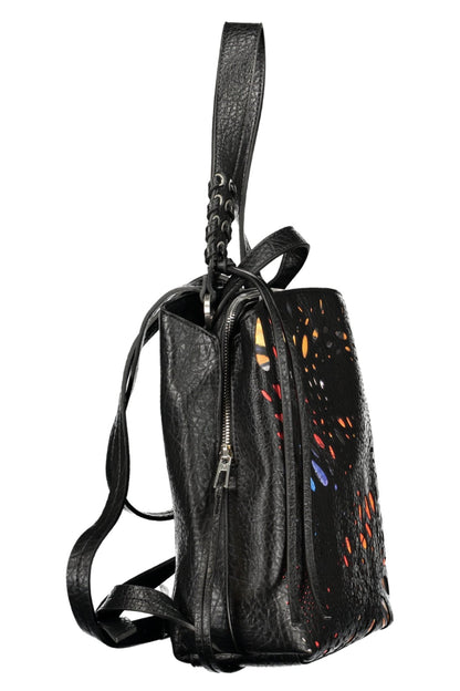 DESIGUAL WOMEN'S BLACK BACKPACK