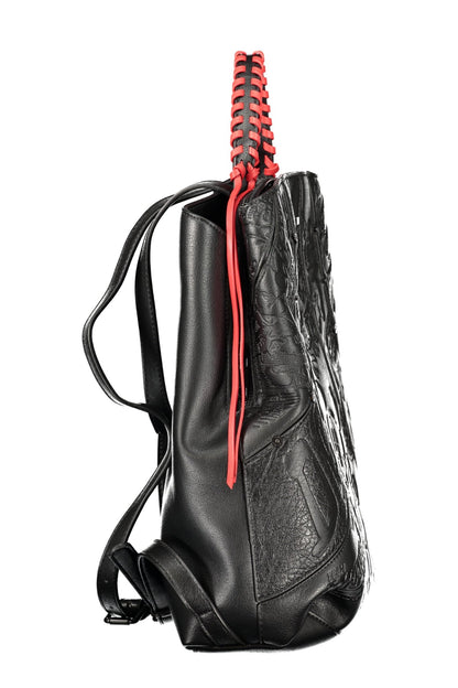 DESIGUAL WOMEN'S BLACK BACKPACK