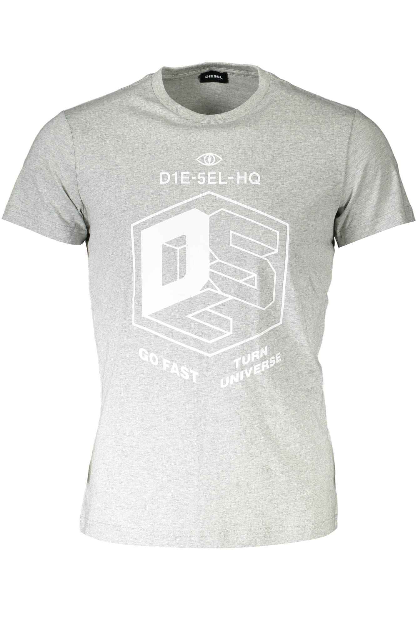 DIESEL SHORT SLEEVE T-SHIRT MEN GREY
