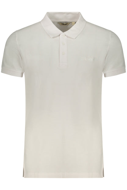 ELLESSE MEN'S SHORT-SLEEVE POLO SHIRT WHITE