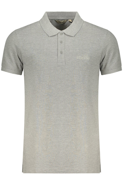ELLESSE MEN'S SHORT-SLEEVE POLO SHIRT, GREY
