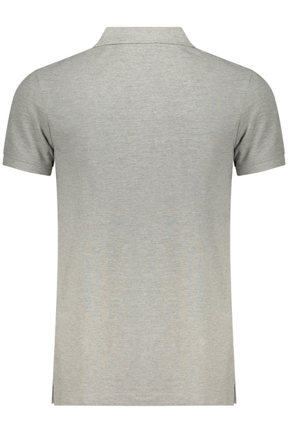ELLESSE MEN'S SHORT-SLEEVE POLO SHIRT, GREY