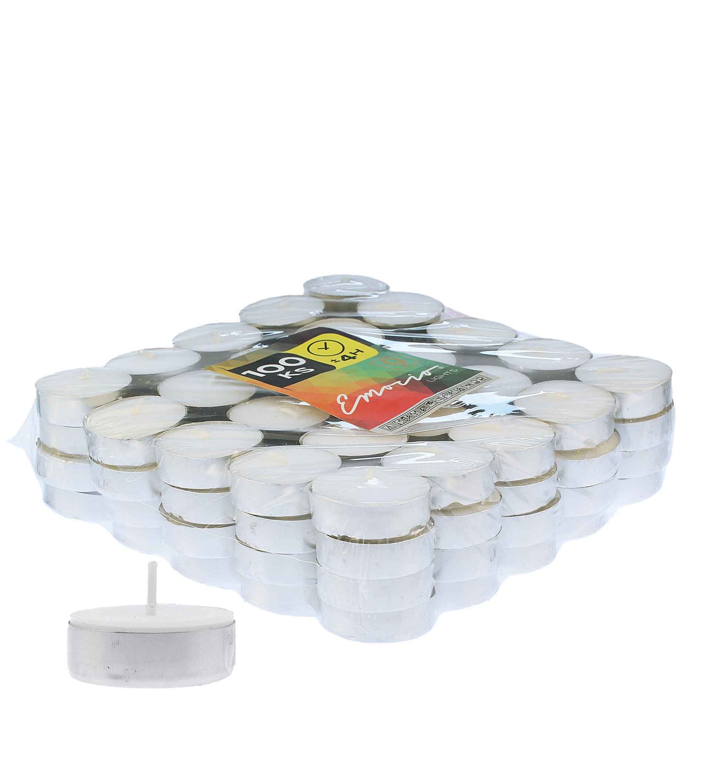 Emocio Lights 4h Tealight Candle 100pcs