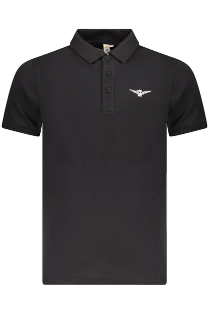 ARMY 1659 BLACK MEN'S SHORT SLEEVE POLO