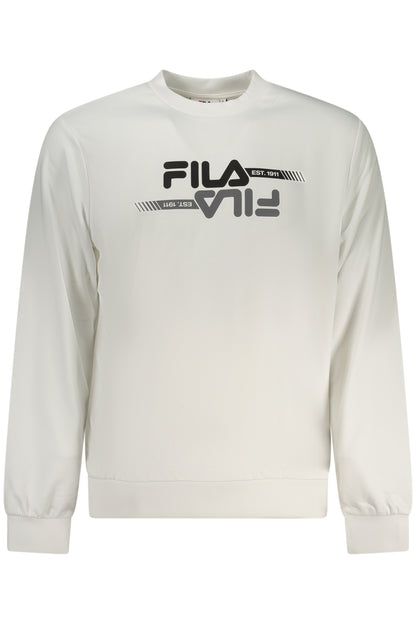 FILA MEN'S WHITE ZIP-UP SWEATSHIRT