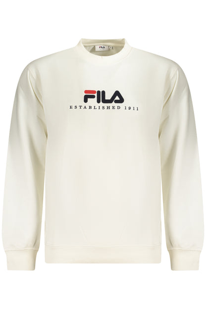 FILA MEN'S WHITE ZIP-UP SWEATSHIRT