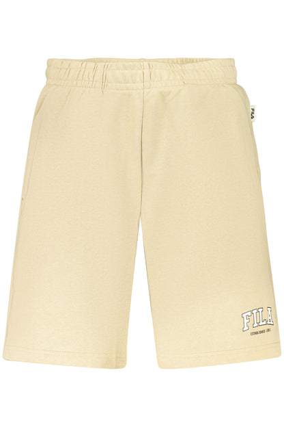 FILA MEN'S BEIGE SHORT TRACKSUIT PANTS