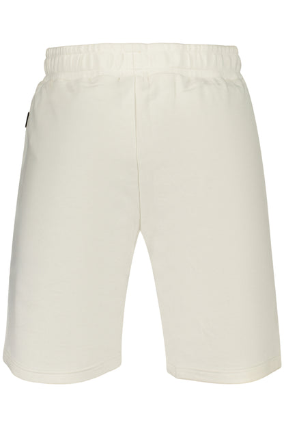 FILA MEN'S WHITE SHORT TRACKSUIT PANTS