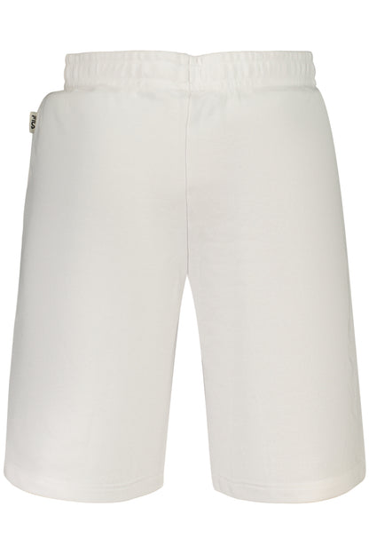 FILA MEN'S WHITE SHORT TRACKSUIT PANTS