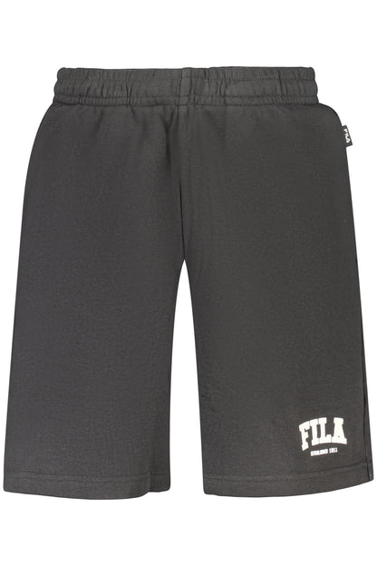 FILA MEN'S BLACK SHORT TRACKSUIT PANTS