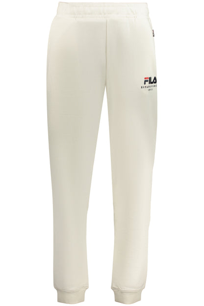 FILA MEN'S LONG WHITE TRACKSUIT PANTS