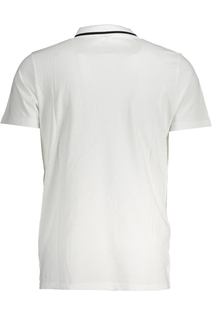 FILA MEN'S WHITE SHORT SLEEVED POLO SHIRT
