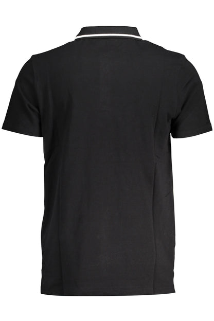 FILA MEN'S BLACK SHORT SLEEVED POLO SHIRT